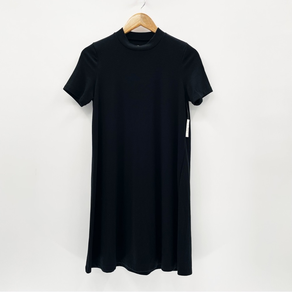NEW Madewell Ribbed Mockneck T- Shirt Dress